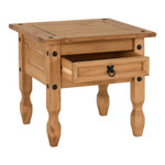 Corona Pine 1 Drawer Lamp Table