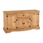 Corona Pine 4 Door 1 Drawer Sideboard