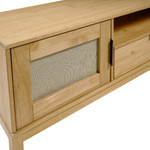 Corona Pine and Rattan 1 Door 1 Drawer TV Unit