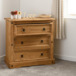 Corona Pine 3 Drawer Chest