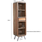 Aspen Reclaimed Solid Wood Tall Narrow Bookcase