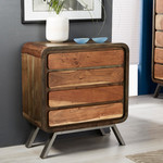 Aspen Reclaimed Solid Wood 4 Drawer Chest