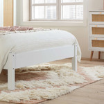 Croxley White and Rattan Bed Frame (4'6" Double)