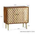 Edison 2 Door Sideboard with Gold Legs