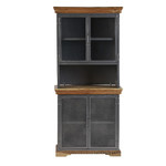 Metropolis Industrial 4 Door Sideboard Hutch