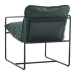 Tivoli Retro Green Fabric Occasional Chair	
