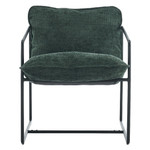 Tivoli Retro Green Fabric Occasional Chair