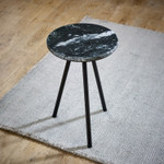 Opal Natural Black Marble Side Table