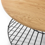 Jersey Oak Round Wire Coffee Table