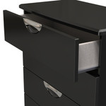 Camden Black Gloss 5 Drawer Chest