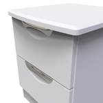 Camden Grey 2 Drawer Bedside Cabinet