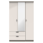 Camden Kashmir Gloss 3 Door 2 Drawer Mirrored Wardrobe