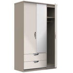 Camden Kashmir Gloss 3 Door 2 Drawer Mirrored Wardrobe