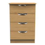 Camden Modern Oak 4 Drawer Midi Chest