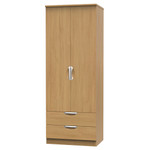 Camden Modern Oak 2 Door Wardrobe