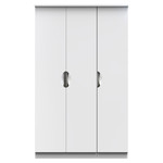 Camden White Gloss 3 Door Wardrobe