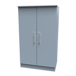 Contrast Denim Blue 2 Door Midi Wardrobe