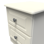 Pembroke Cream Ash 2 Drawer Bedside Cabinet