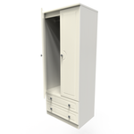 Pembroke Cream Ash 2 Door 2 Drawer Wardrobe