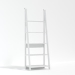 Tiva White Ladder Bookcase 