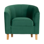Tempo Emerald Green Velvet Tub Chair