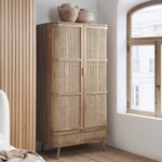 Noah Rattan 2 Door 1 Drawer Wardrobe