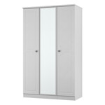 Pembroke Grey Ash 3 Door Mirrored Wardrobe 