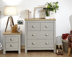 Lancaster 2+2 Drawer Chest in Grey