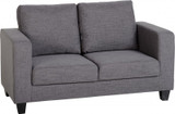 Tempo Grey 2 Seater Fabric Sofa