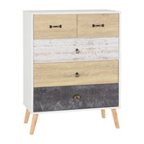 Nordic White 3+2 Drawer Chest