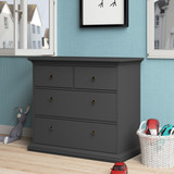 Cannes French Inspired 4 Drawer Chest Matt Grey