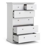 Cannes French Inspired 6 Drawer Chest White