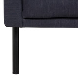 Larvik Charcoal 2 Seater Sofa with Black Legs