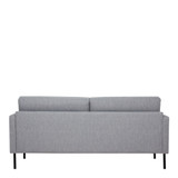 Larvik Grey 2 Seater Sofa with Black Legs