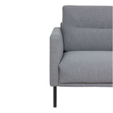 Larvik Grey 2 Seater Sofa with Black Legs