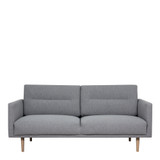Larvik Grey 2 Seater Sofa with Oak Legs