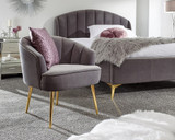 Pettine Grey Velvet Chair