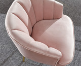 Pettine Pink Velvet Chair