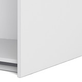 Verona 180cm Sliding Wardrobe with 2 Shelves in Oak Effect & White
