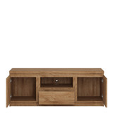 Fribo Oak TV Cabinet with 2 Doors and 1 Drawers