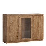 Fribo Oak 3 Door Sideboard with Glazed Centre