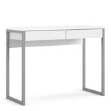 Function White Plus Desk with 2 Drawers