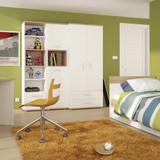 4KIDS Bed with an Underbed Drawer with Opalino Handles