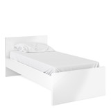 Naia White Gloss Bed Frame (3' Single) 