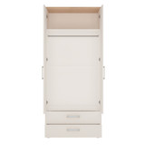 4KIDS 2 Door 2 Drawer Wardrobe with Opalino Handles 