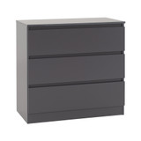 Malvern Grey 3 Drawer Chest 