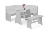 Newport Corner Dining Set in Dove Grey