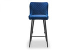 Grafton Bar Table and 2 Luxe Blue Bar Stools