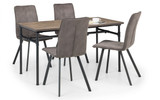 Carnegie Dining Table with 4 Monroe Chairs