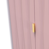 Diamond Kobe Pink 2 Door Wardrobe